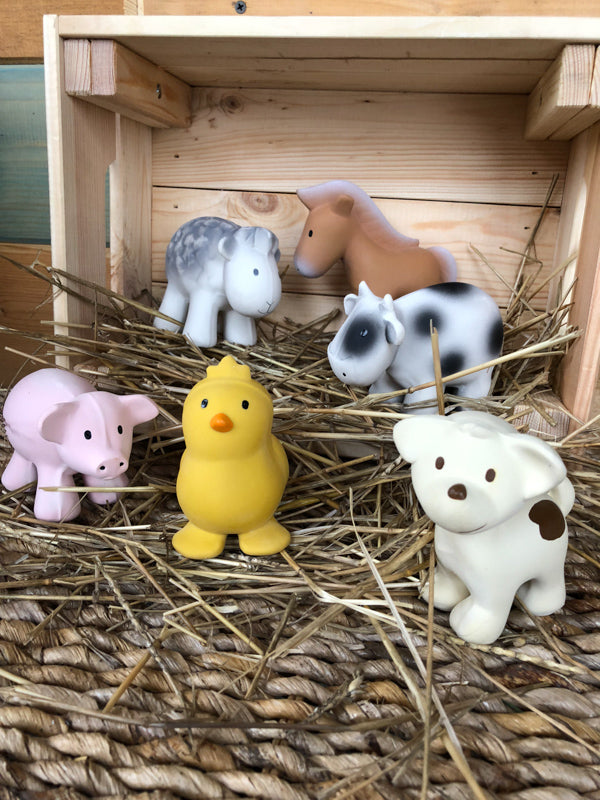Tikiri My First Farm Animals Natural Rubber Toys - Image 3