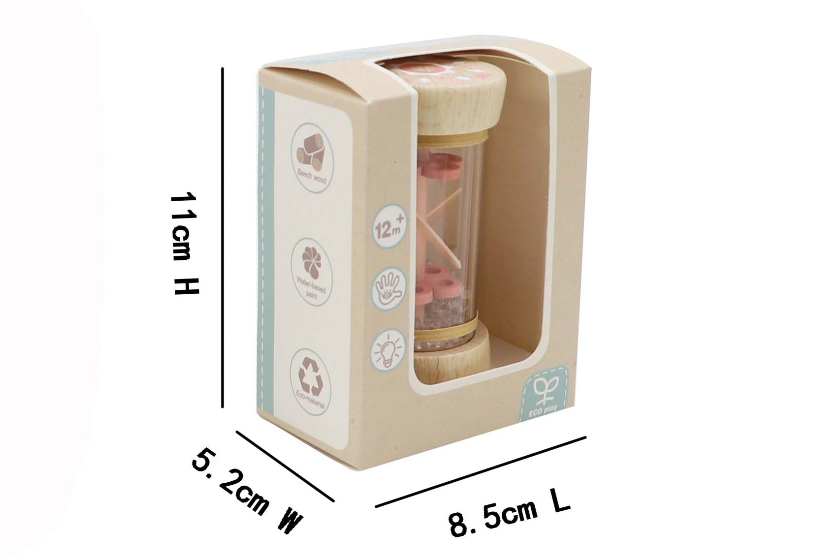 EcoWhirlie Wooden Shaker Rattle - Image 4