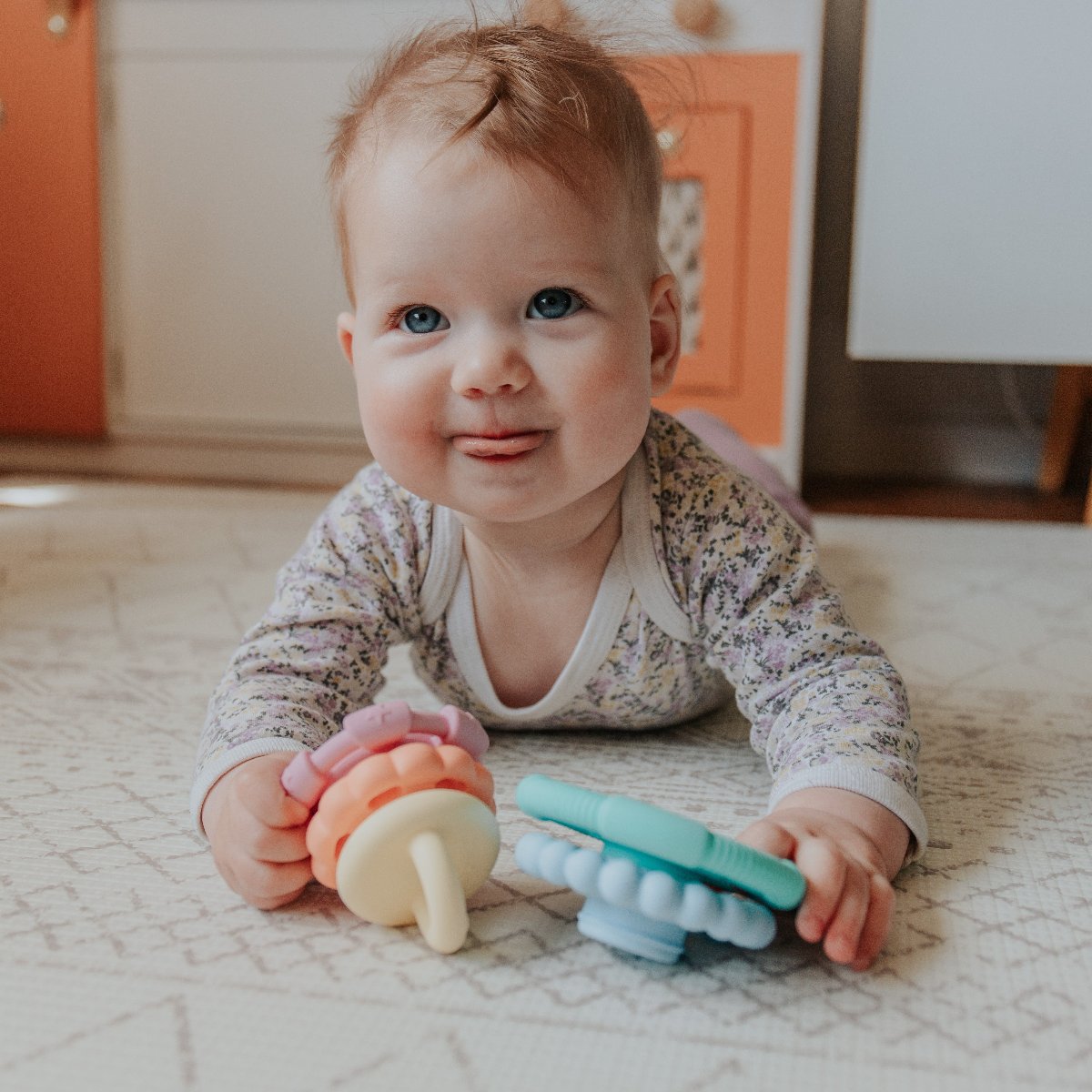 Jellystone Stacker & Teether Toy - Rainbow Pastel - Image 2
