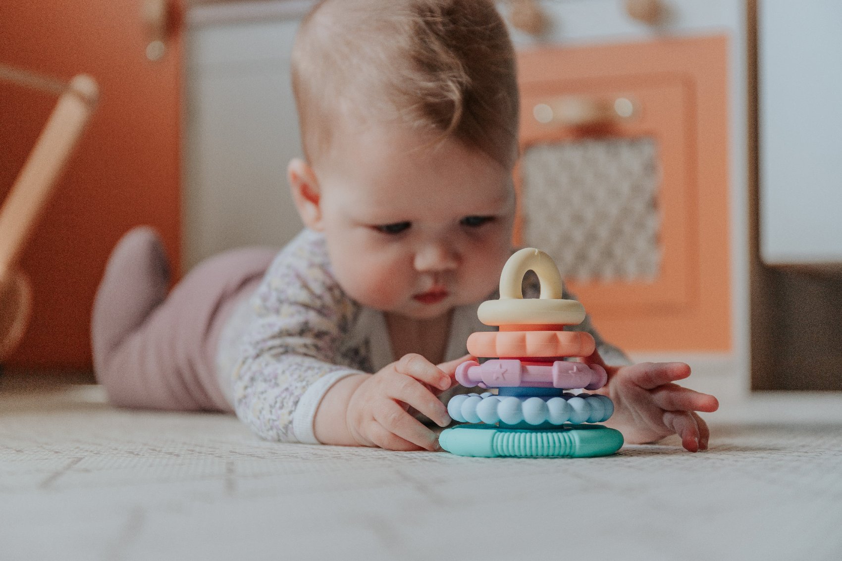 Jellystone Stacker & Teether Toy - Rainbow Pastel - Image 5