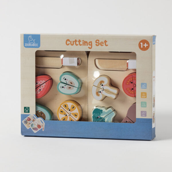 Wooden Fruit & Vegetable Cutting Set - Image 2