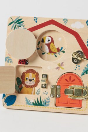 Wooden Locking Activity Board