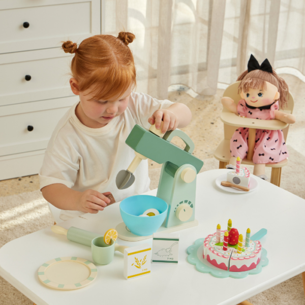 Wooden Kitchen Mixer Play Set - Image 2